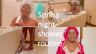 Spring night shower routine | pamper night care | Evening routine