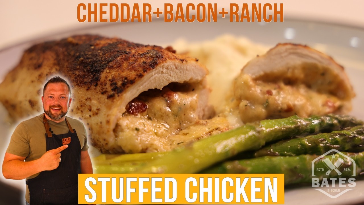Cheddar + Bacon + Ranch stuffed into a tender juicy chicken breast
