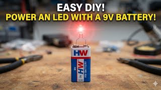 EASY DIY! Power a LED with a 9V battery?