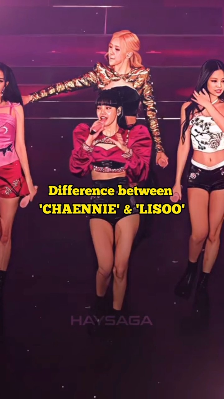 Difference between 'CHAENNIE' \u0026 'LISOO' #rosé #jennie #channie #lisa #jisoo #lisoo #blackpink#shorts