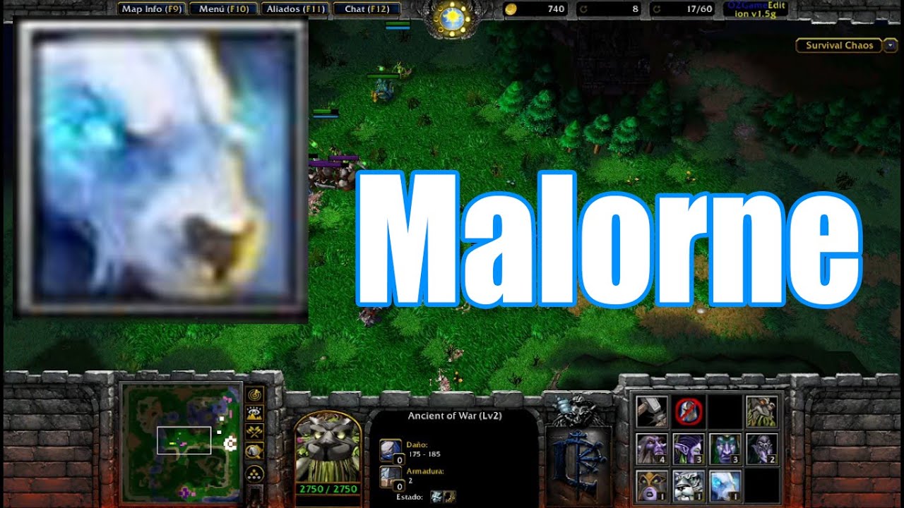 Warcraft III Survival Chaos OZ 1.5 Malorne 2024 - YouTube