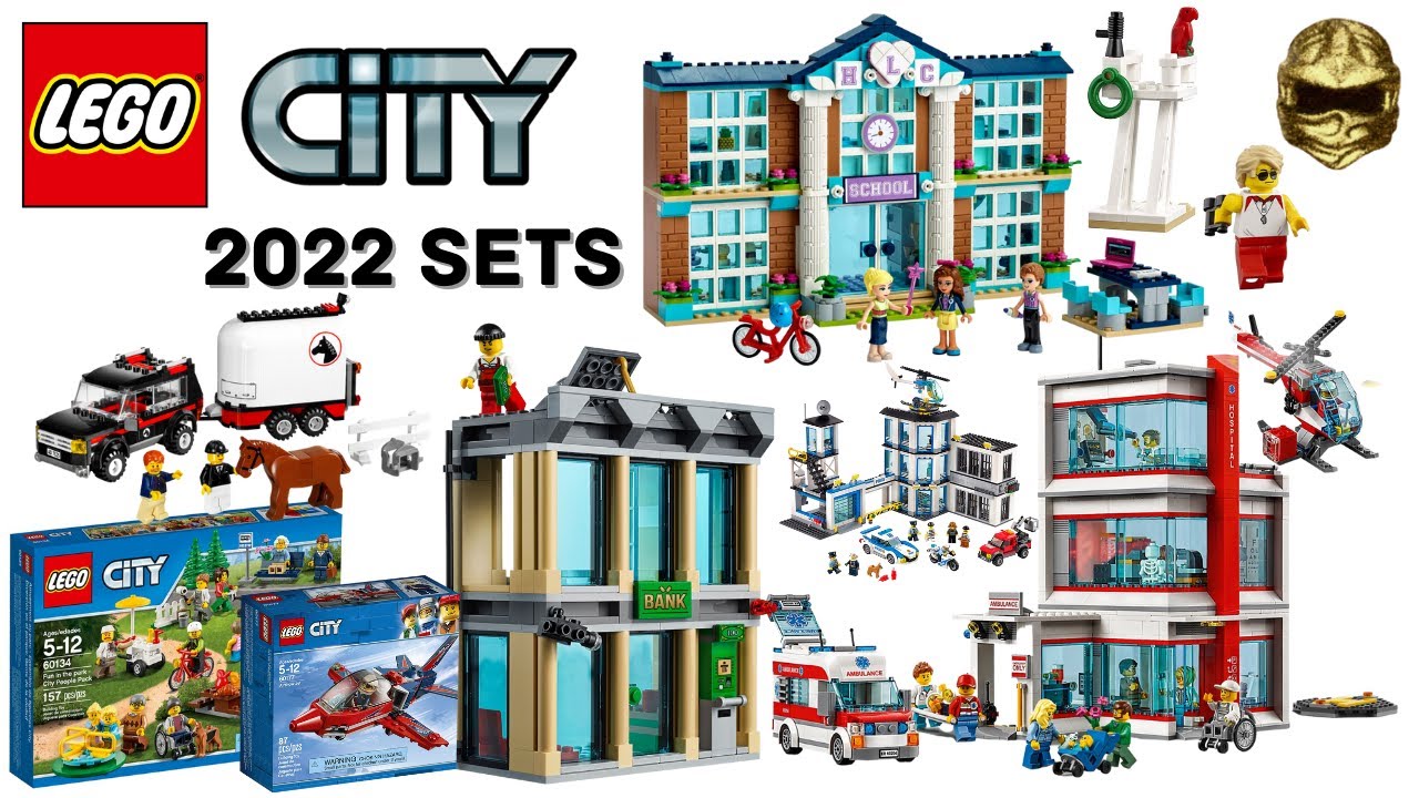 LEGO City Winter 2022 Set List Hospital, School, Horse Trailer, Police