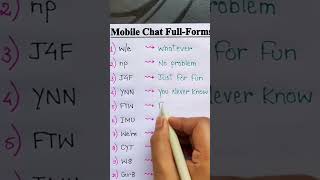 Mobile chat #easyenglisheveryday #englishforbegginers #englishgrammar
