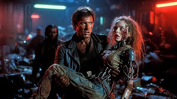 Harrison Ford Rescues a Runaway Android from Scrap Dealers — Cyberpunk Movie (1986)