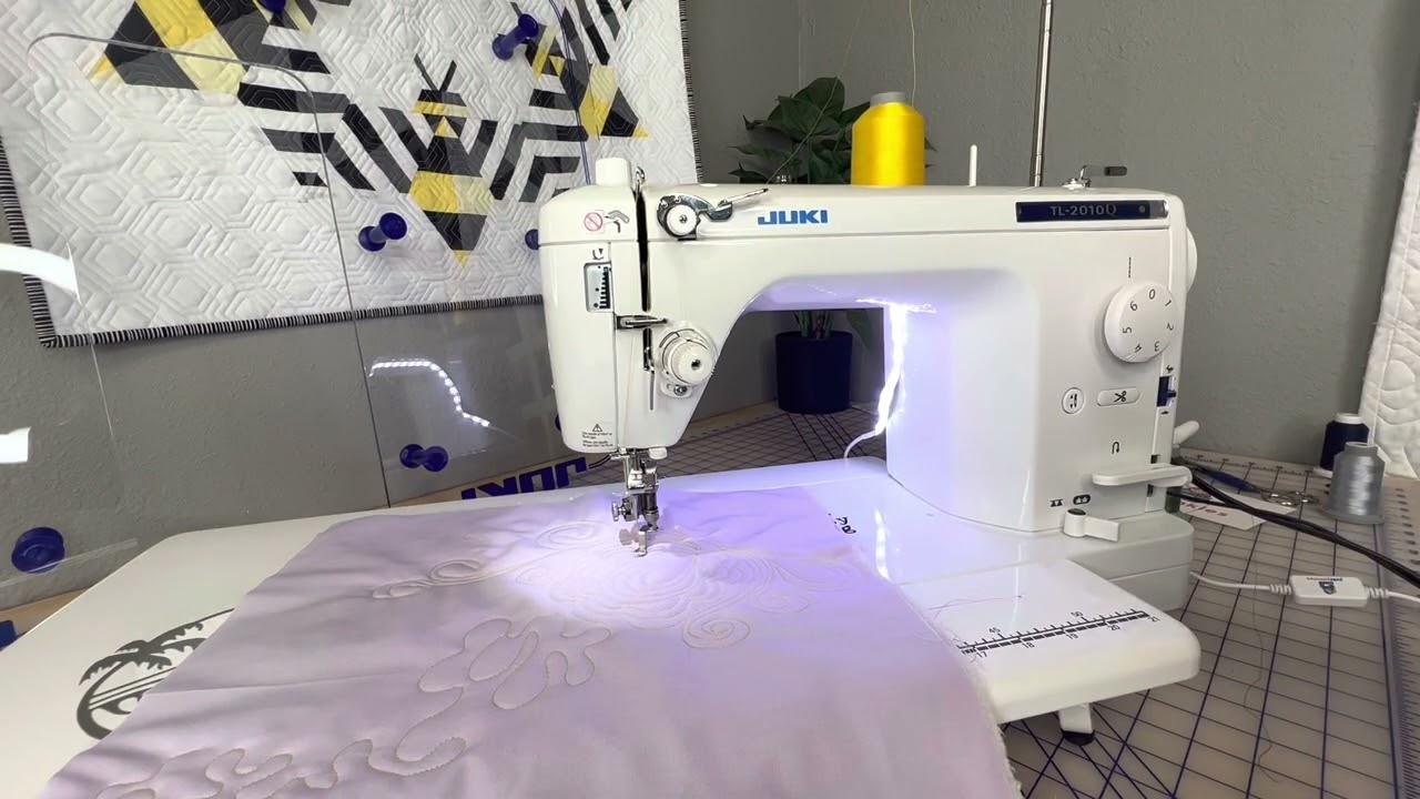 【THE MOZZ】Kiyu Training Setup How to Set up your Machine for Free Motion Quilting! Pt2