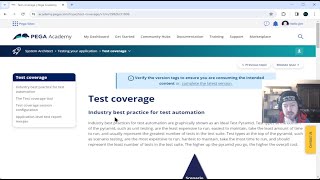Test coverage Topic & Module Quiz - Pega - Part 171