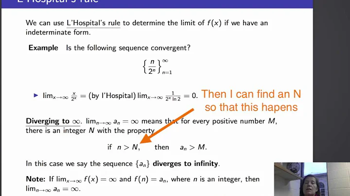 Calculus II, Lecture 20, V3 Divergence to Infiniy