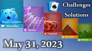 Microsoft Solitaire Collection: May 31, 2023