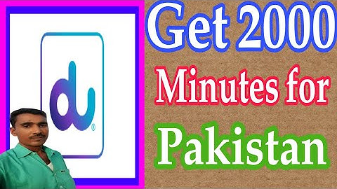 Get 2000 minutes Du international call offer pakistan with amazing price @imranriazkhan1