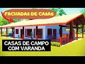 ⛺️ Varandas Irresistíveis: Fachadas de Casas de Campo Simples (IMPERDÍVEL)