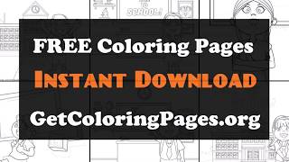 Back to school colouring pages