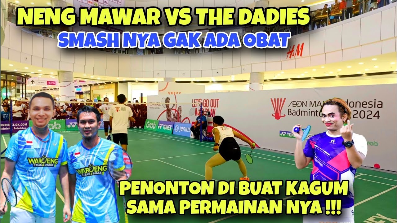 BIKIN HEBOH PENGUNJUNG MALL‼️NENG MAWAR KELUARIN SEMUA TRICK BUAT MELAWAN MOHAMMAD AHSAN