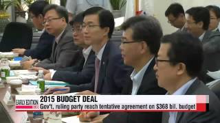 Gov't and ruling party come to agreement on next year's budget