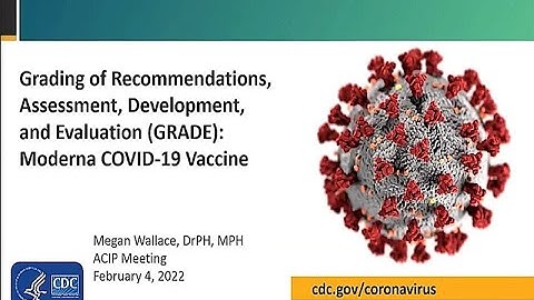 Feb 4, 2022 ACIP Meeting - GRADE: Moderna COVID-19 vaccine & VOTE