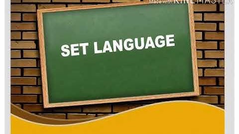 9th STD MATHS | SET LANGUAGE |
