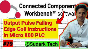 Output Pulse Falling Edge Coil in CCW Software | PLC Tutorial | Sudark Tech