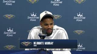 Dejounte Murray on season opener, leadership role | Pelicans vs Pacers Postgame Interview 10/21/26