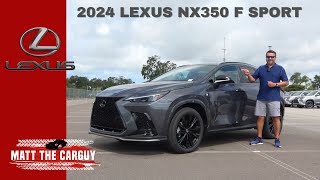 Is the 2024 Lexus NX350 F Sport a better compact SUV than Acura RDX? Detailed review and test drive.