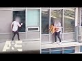 Man RISKS HIS LIFE to Rescue Cat From 6th Floor Balcony | Neighborhood Wars | A&E #shorts