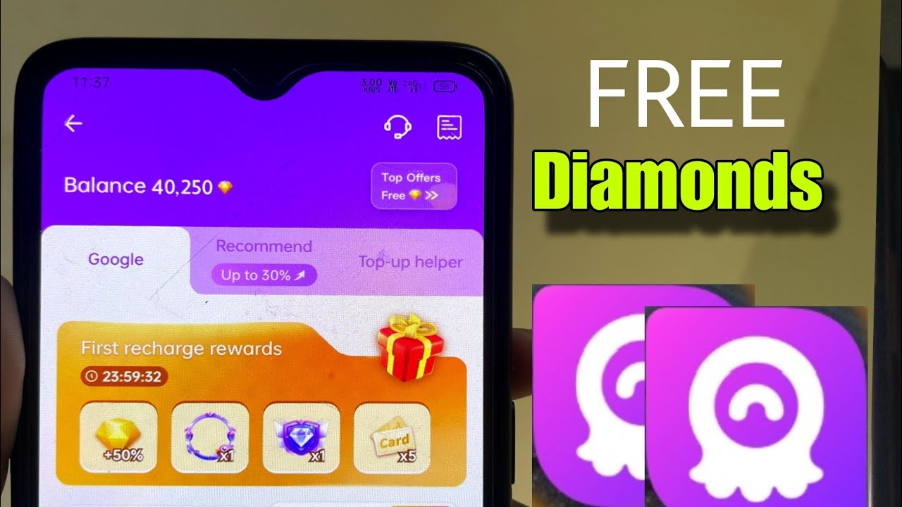 40,000 💎 FREE in Chamet App Real Trick to get Unlimited Free Diamonds