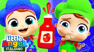 La canzone del Ketchup  Cartoni Animati con Gianni Piccino  Little Angel Italiano