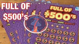 Full of $500’s Tickets‼️California Lottery Scratchers🤞🍀🍀🍀