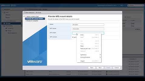 ESXi Post Install Part-6 configuring an NFS datastore