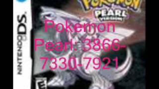 My Nintendo DS Friend Codes