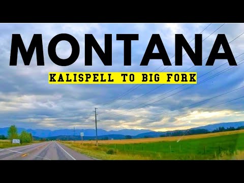 Scenic Drives: Montana | Kalispell to Big Fork | Flathead Valley [4K]