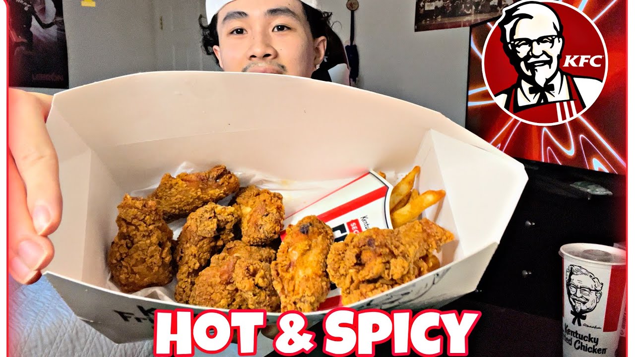 Trying KFC HOT AND SPICY Chicken Wings Review Worth Trying? YouTube