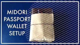 Midori Traveler's Notebook Wallet Setup
