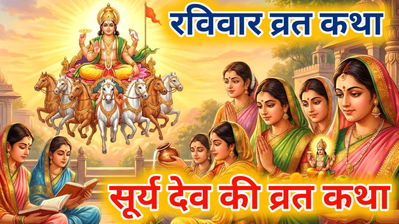  आज की रविवार व्रत कथा 2026| Ravivar vrat katha | Surya Bhagwan ki kahani | सूर्य भगवान् की कहानी |