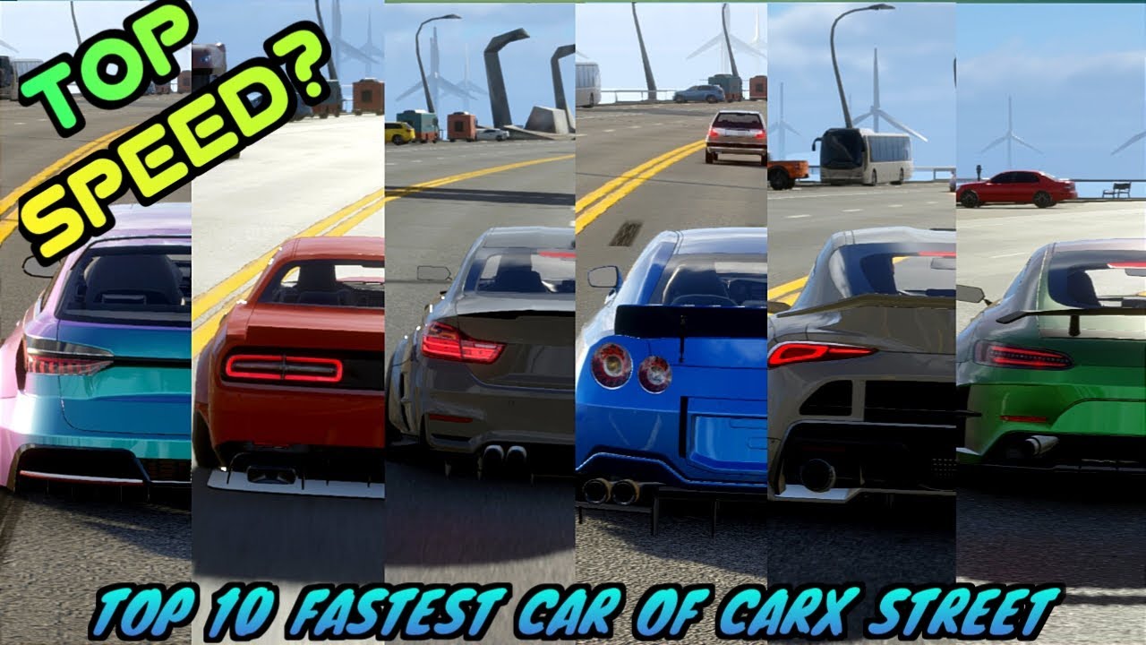 Top 10 Fastest Cars in CarX Street | Supra,BMW,Audi,GTR in 4k