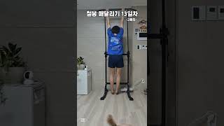 50초성공!! #운동하는여자 #철봉 #온리홈트 #오운완 #턱걸이도전 #집운동 #강아지 #동기부여 #혼바디 #일상