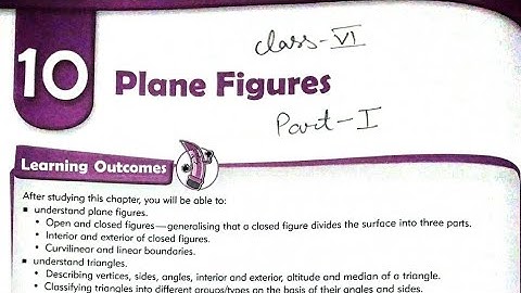 Class 6 math | Chapter 10 Plane Figures Part 1| mkd agrim academy