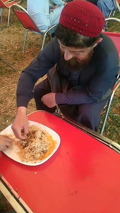 Wedding food Enjoying with Latif falsafi and PM Khan