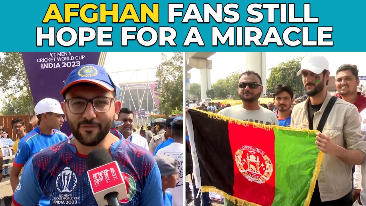 Afghanistan Fans Still Hope for a Miracle Against South Africa | CricketNext | World Cup 2023