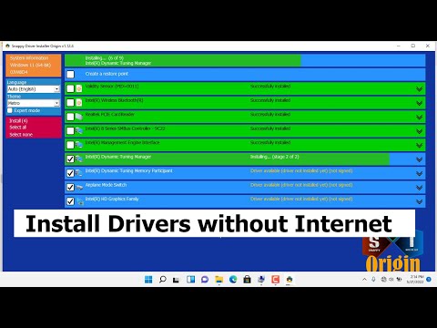 How to install Drivers without Internet
