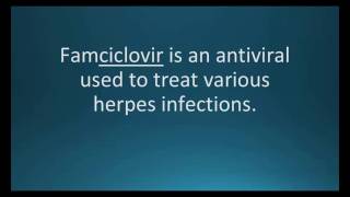 How to pronounce famciclovir (Famvir) (Memorizing Pharmacology Flashcard)