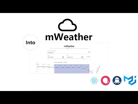 mWeather project (react + material-ui + echart + rapidapi)