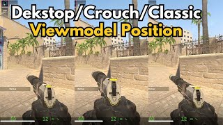 CS2-Viewmodel Position -Dekstop/Crouch/Classic (Difference)