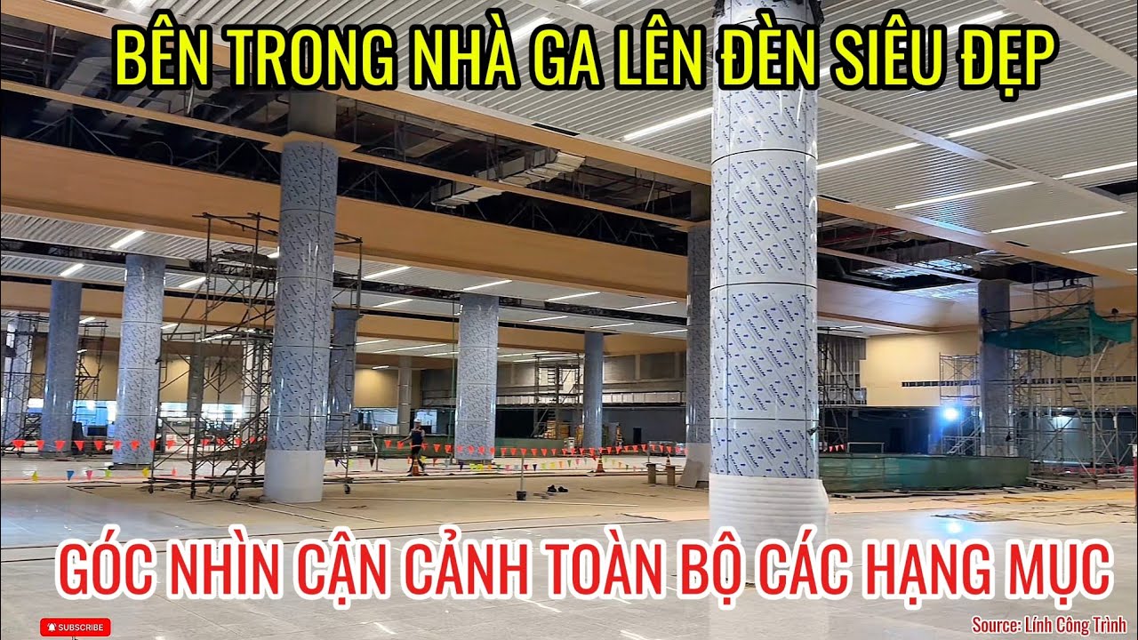 QUÁ NHANH BÊN TRONG NHÀ GA LÊN ĐÈN SIÊU ĐẸP TIẾN ĐỘ CẬP NHẬT MỚI NHẤT CAC HẠNG MỤC THI CÔNG 8.2.2026