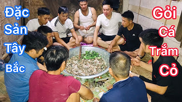 GỎI CÁ TRẮM CỎ ĐẶC SẢN TÂY BẮC và cá trắm cỏ 5 món (NHỊP SỐNG TÂY BẮC) HOÀNG ĐỨC tv