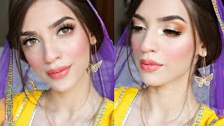 MEHNDI / MAYON EASY SIMPLE MAKEUP LOOK | MAROOSHA'S MAKEUP