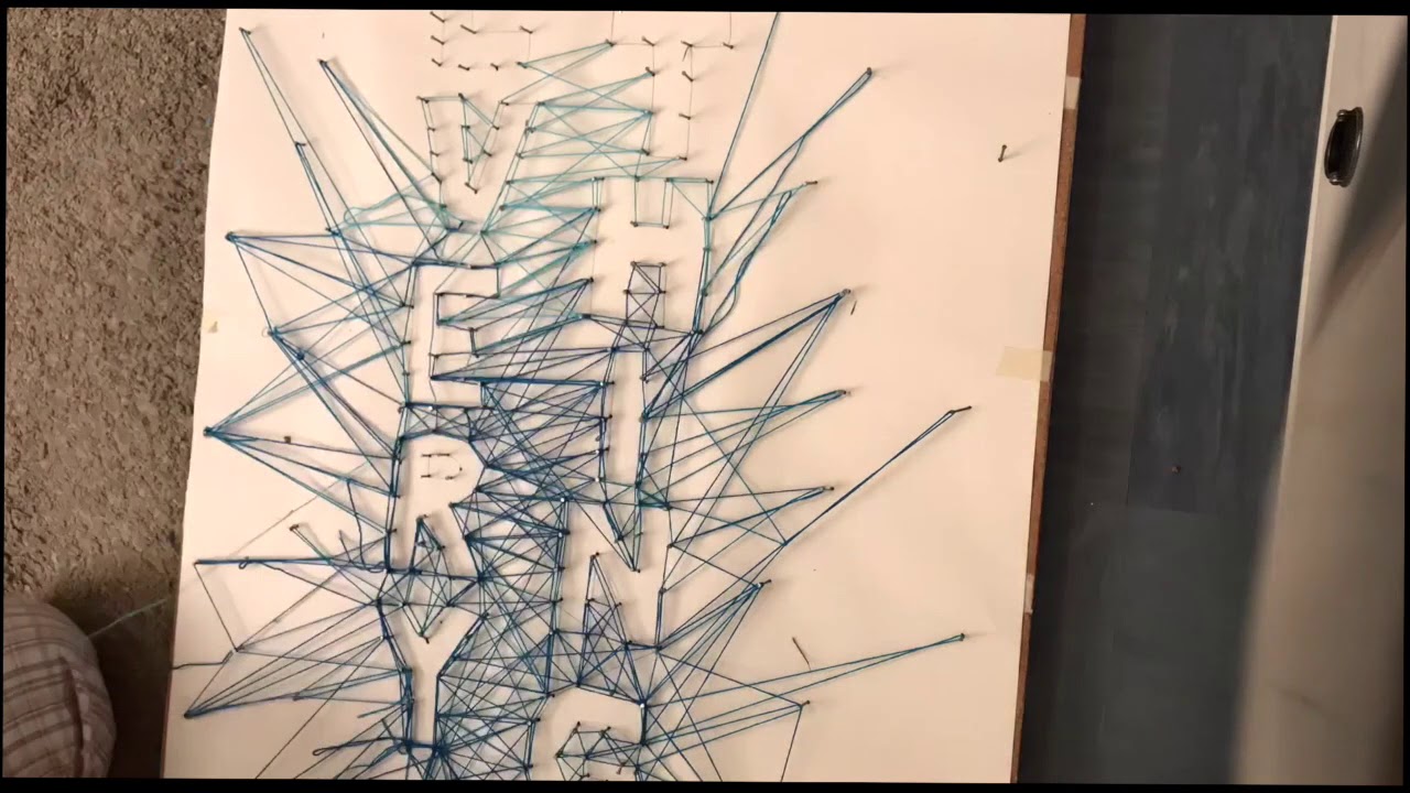 String Process Art String Art Process - YouTube