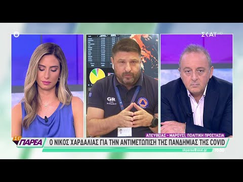 Ο Υφ. Πολιτικής Προστασίας Ν. Χαρδαλιάς στον ΣΚΑΪ | Σαββατοκύριακο Παρέα | 31/07/2021