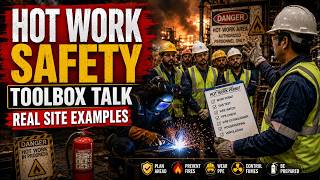 Hot Work Safety Toolbox Talk with Real Site Examples | Welding & Grinding Safety Training