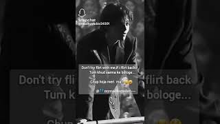 Dont Flirt Me ,If Flirt Back