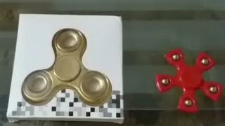 Gold Fidget Spinner 5 Sides Fidget Spinner Unboxing