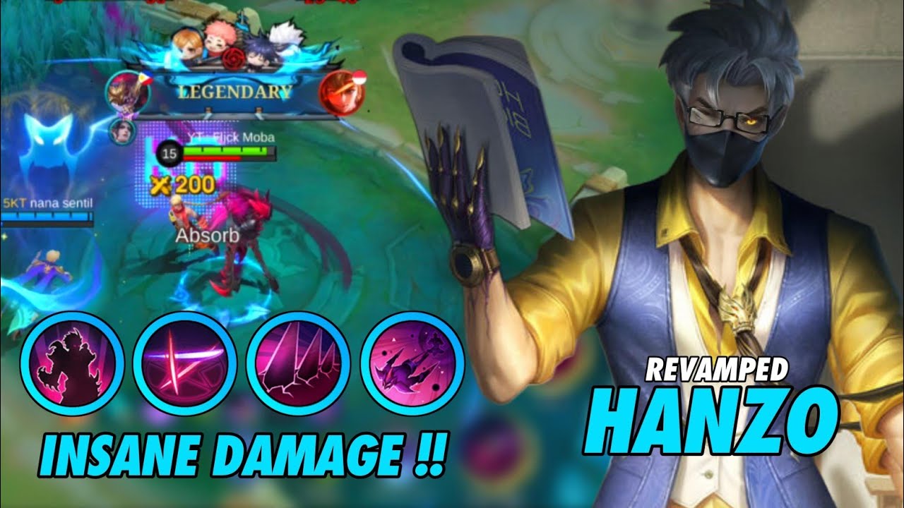Gameplay Revamped Hanzo Insane Damage - Advance Server - MLBB - YouTube